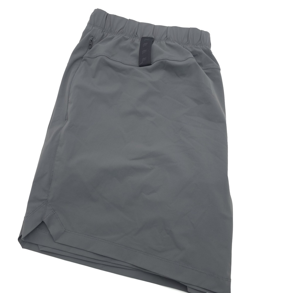 Fabletics Mens 2X The One Gray Athletic Performance Shorts Lined Drawstring